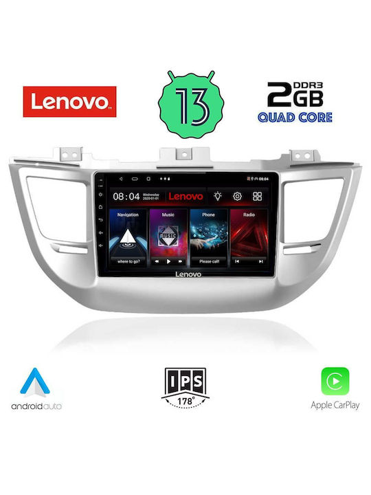 Lenovo Sistem Audio Auto pentru Hyundai Tucson 2015-2019 (Bluetooth/USB/WiFi/GPS/Apple-Carplay/Android-Auto) cu Ecran Tactil 9"