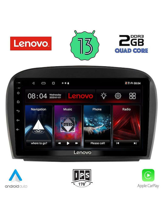 Lenovo Ηχοσύστημα Αυτοκινήτου για Mercedes-Benz SL 2006-2012 (Bluetooth/USB/WiFi/GPS/Apple-Carplay/Android-Auto) με Οθόνη Αφής 9"