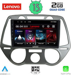 Lenovo Ηχοσύστημα Αυτοκινήτου για Hyundai i20 2008-2012 με A/C (Bluetooth/USB/WiFi/GPS/Apple-Carplay/Android-Auto) με Οθόνη Αφής 9"