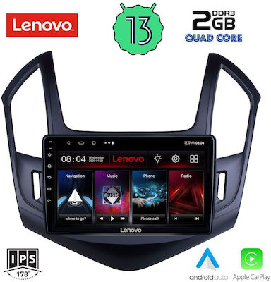 Lenovo Sistem Audio Auto pentru Chevrolet Cruze 2013-2015 (Bluetooth/USB/WiFi/GPS/Apple-Carplay/Android-Auto) cu Ecran Tactil 9"