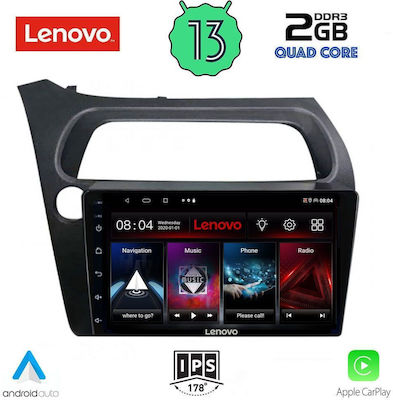 Lenovo Car Audio System for Honda Civic 2006-2012 (Bluetooth/USB/WiFi/GPS/Apple-Carplay/Android-Auto) with Touch Screen 9"