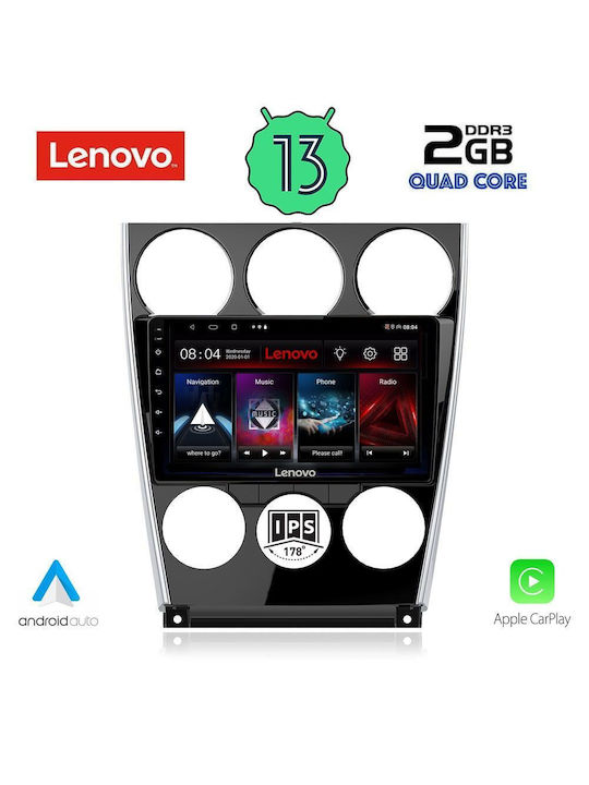 Lenovo Sistem Audio Auto pentru Mazda 6 2005-2008 (Bluetooth/USB/WiFi/GPS/Apple-Carplay/Android-Auto) cu Ecran Tactil 9"