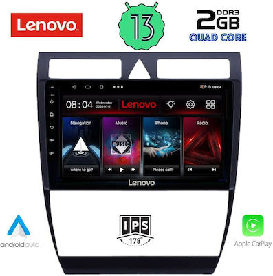 Lenovo Car-Audiosystem für Audi A6 1998-2005 (Bluetooth/USB/WiFi/GPS/Apple-Carplay/Android-Auto) mit Touchscreen 9"