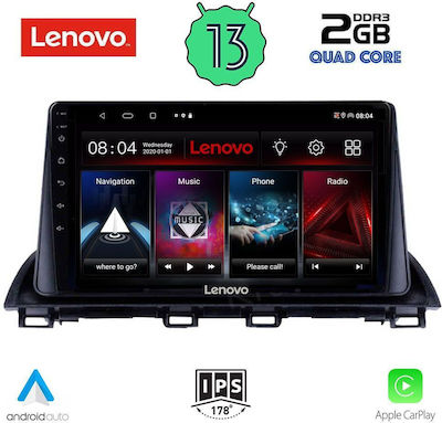 Lenovo Ηχοσύστημα Αυτοκινήτου για Mazda 3 2014> (Bluetooth/USB/WiFi/GPS/Apple-Carplay/Android-Auto) με Οθόνη Αφής 9"