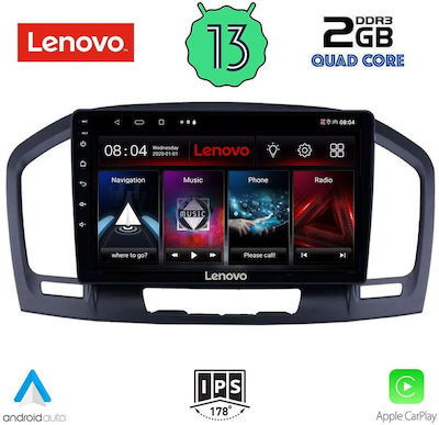 Lenovo Sistem Audio Auto pentru Opel Insemnări 2008-2013 (Bluetooth/USB/WiFi/GPS/Apple-Carplay/Android-Auto) cu Ecran Tactil 9"