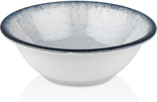 By Bone Occhio Servierschüssel Rund aus Porzellan Blau mit Durchmesser 18cm 12Stück