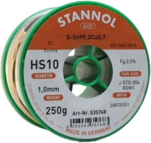 Stannol 640152 Καλάι Κόλλησης 1.5mm 250gr