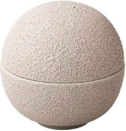 Raw Vase Allgemeine Verwendung mit Deckel Keramik 900ml