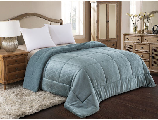 Adam Home Комбинирано одеяло Единично 160x220бр 820 Тюркоазен 740 г/м²Gsm