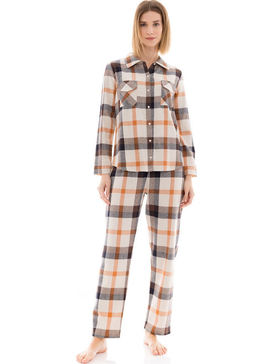 Pink Label Winter Damen Pyjama-Set Pink