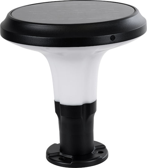 GloboStar Ηλιακό Φωτιστικό Δαπέδου Κολωνάκι 10W 330lm Ψυχρό Λευκό 6000K με Αισθητήρα Κίνησης και Φωτοκύτταρο IP65 25x25x28εκ.
