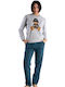 Rachel Winter Women's Pyjama Set Gray
