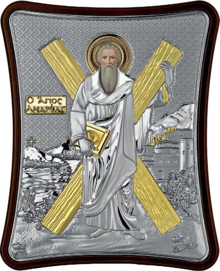 Prince Silvero Εικόνα St. Andreas Silber 8.5x10cm