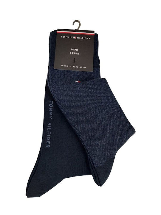 Tommy Hilfiger Birdeye Κάλτσες Μπλε 2Pack