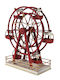 Kaemingk Christmas Decorative Metal Ferris Wheel 31.5x30cm Red