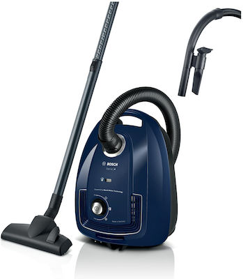 Bosch Ηλεκτρική Σκούπα 600W με Σακούλα 4lt Μπλε