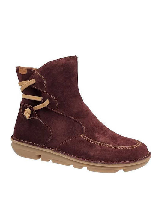 On Foot Suede Γυναικεία Μποτάκια Αστραγάλου με ...