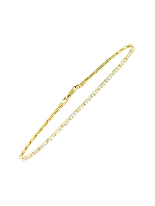 Senzio Belibasakis Bracelet Riviera made of Gold 14K with Zircon