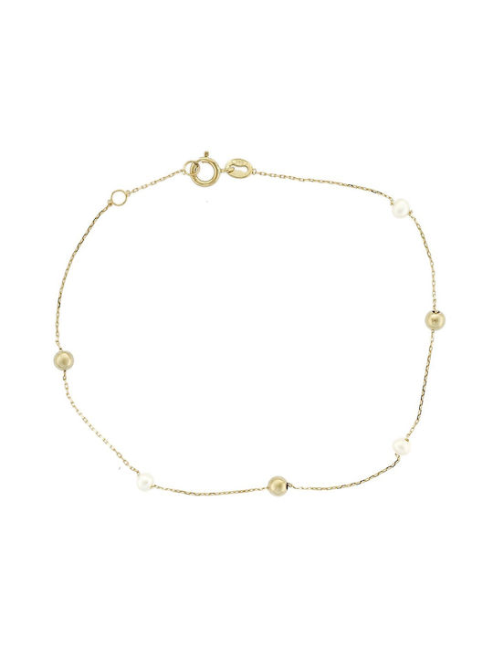 Senzio Belibasakis Bracelet made of Gold 14K with Pearls