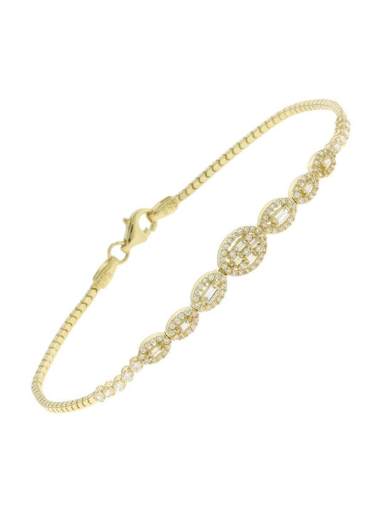 Senzio Belibasakis Bracelet made of Gold 14K with Zircon