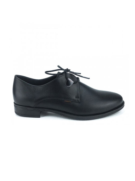 Ragazza Women's Leather Oxford Shoes Black