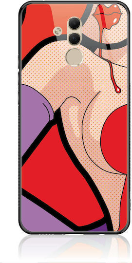 Pop Art Jessica Rabbit Back Cover Tempered Glass Multicolor (Honor 20 Lite)