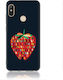 Unbite Strawberry Passion Back Cover Silicone Multicolour (Realme 5 Pro)