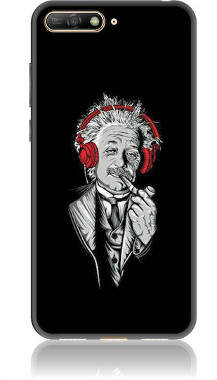 Funky Cool Einstein Back Cover Silicone Multicolour (Huawei Y6 2018)