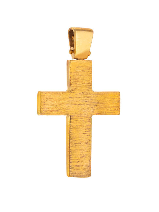 Senzio Belibasakis Herren Gold Kreuz 14K