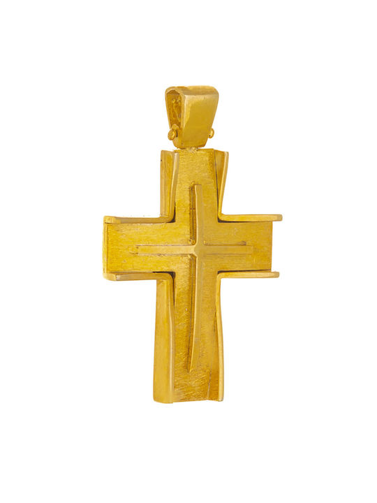 Senzio Belibasakis Men's Gold Cross 14K