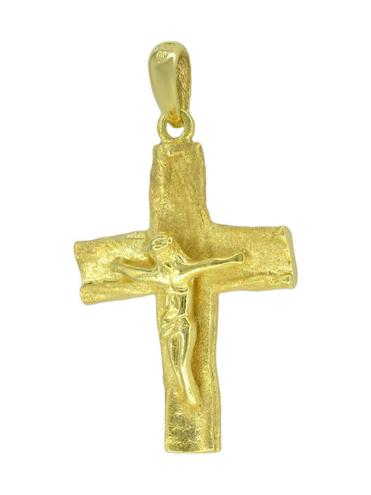 Metrongold Herren Gold Kreuz 14K
