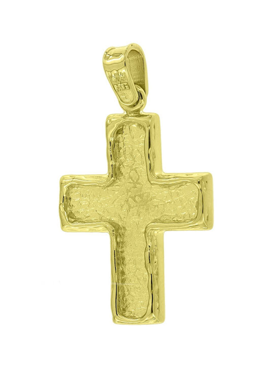 Metrongold Men's Gold Cross 14K