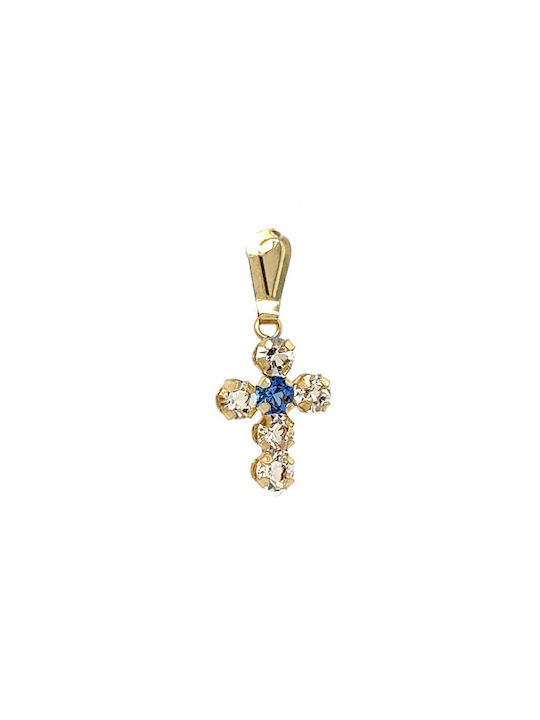 Xryseio Women's Gold Cross 14K