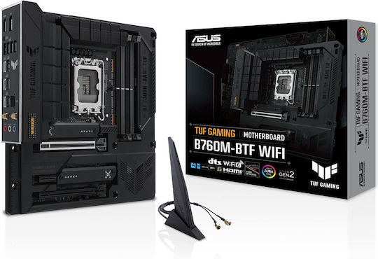 Asus TUF GAMING B760M-BTF WiFi Дънна платка Micro ATX с Intel 1700 Сокет