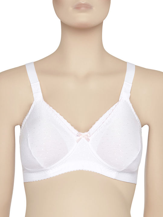 Prenatal Cotton Maternity & Nursing Bra with Clips White