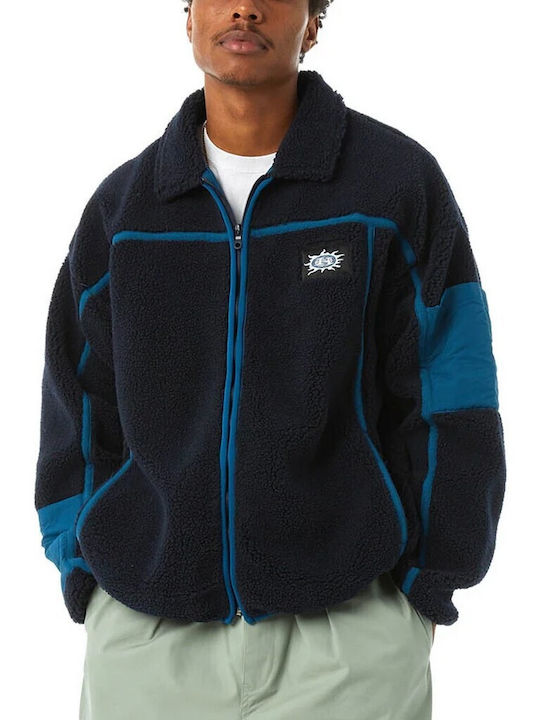 HUF Men's Winter Jacket Blue