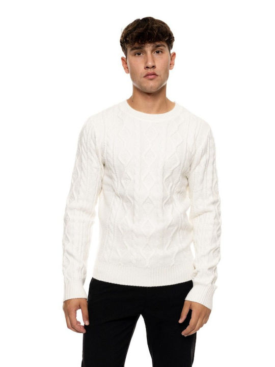 Biston Langarm-Pullover Weiß