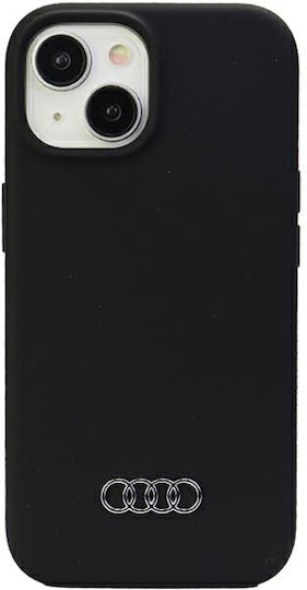 Audi Back Cover Σιλικόνης Μαύρο (iPhone 15 Plus)