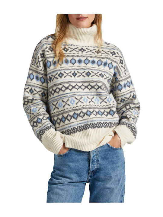 Pepe Jeans Damen Langarm Pullover Mehrfarbig