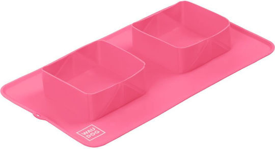 WauDog Kunststoff Tischsets für Hund & Katze 2x in Rosa Farbe