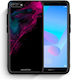 Smartfits Watercolor Pink Black Back Cover Pink (Huawei Y6 2018) 6122461986971_37780563886235