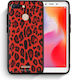 Smartfits Animal Red Leopard Back Cover Κόκκινο (Redmi 6)