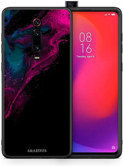 Smartfits Watercolor Pink Black Back Cover Ροζ (Xiaomi Mi 9T / 9T Pro)