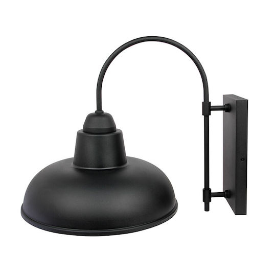 Sun Light Επιτοίχιο Εξωτερικό Φωτιστικό Καπέλου E27 IP44 22x35εκ.