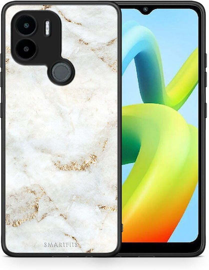 Smartfits White Gold Marble Back Cover Alb (Redmi A1+ / A2+)