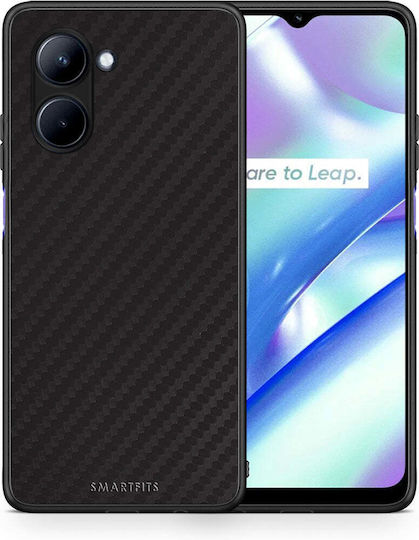 Smartfits Carbon Black Back Cover Μαύρο (Realme C33)