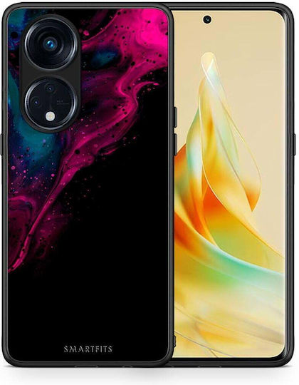 Smartfits Watercolor Pink Black Back Cover Ροζ (Oppo Reno8T 5G, A1 Pro)