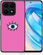 Smartfits Blue Eye Pink Umschlag Rückseite Blau (Honor X8a)