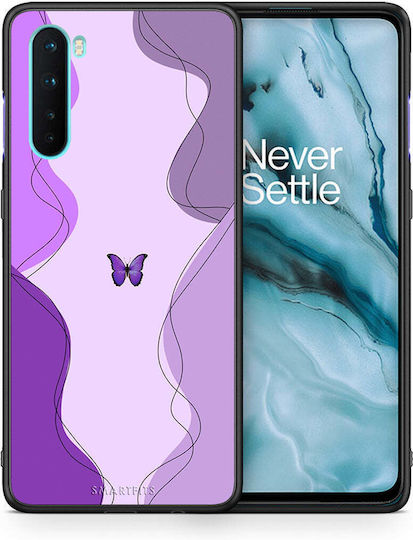 Smartfits Purple Mariposa Задна корица Лилав (OnePlus Nord) 7634932039835_43313260331163