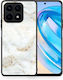 Smartfits White Gold Marble Back Cover Λευκό (Honor X8a)